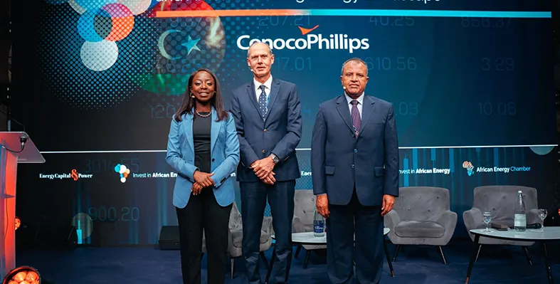Libya's latest bid round has attracted international investor interest. (Image source: Energy Capital & Power) Three_executives_at_conference