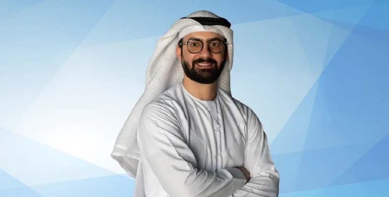 Eng Anas Aljuaidi, CEO Mannesmann Energy, with folded arms.