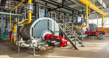 Picture of pipes in a factory