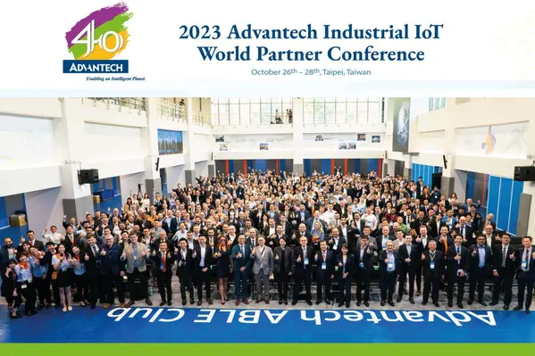 Advantech shapes AIoT future, emphasising co-creation, sustainability, and cutting-edge solutions at the 2023 Industrial IoT World Partner Conference. (Image source: Advantech)
