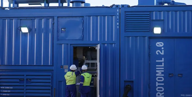 TWMA's is experiencing record demand for its Rotomill offshore processing technology. (Image source: TWMA)