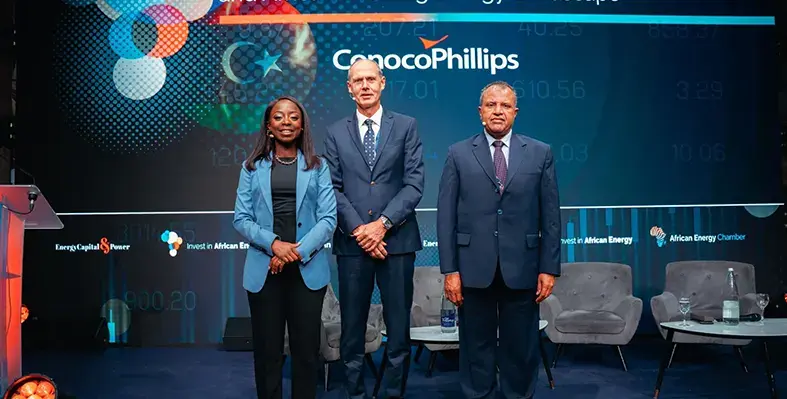 Libya's latest bid round has attracted international investor interest. (Image source: Energy Capital & Power) Three_executives_at_conference