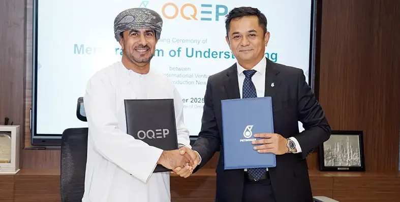 The two companies will jointly pursue exploration and production opportunities. (Image source: PETRONAS) agreement_signing