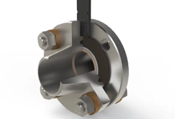 2in CL150 Sch80 Assembly angled cutaway closeup Render1