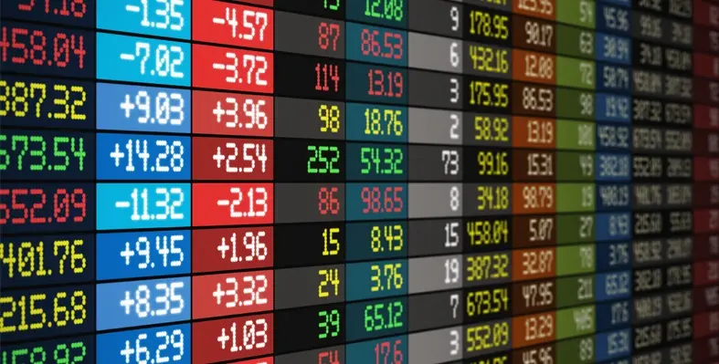 Stock market concept