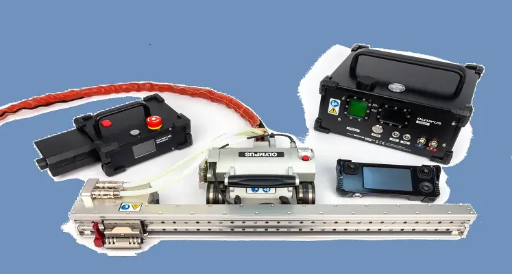 The scanners feature advancements in operability and versatility. (Image source: Evident Corporation) Picture of a scanner