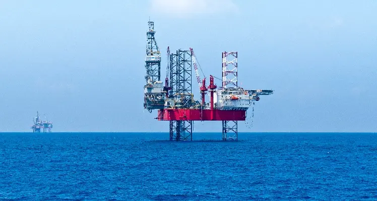 Picture of an offshore oil rig