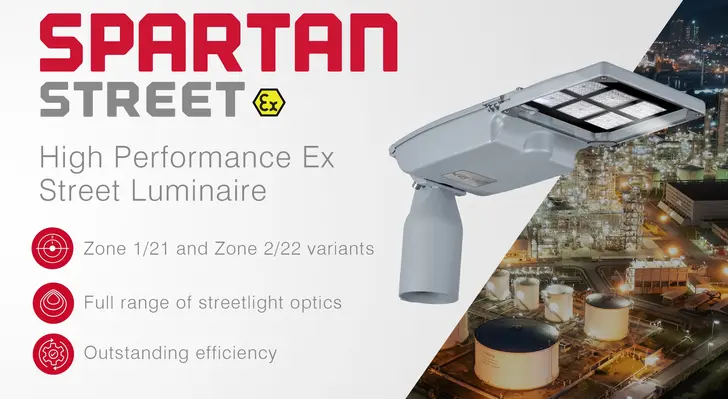 SPARTAN Street is certified for use in Zone 1/21 environments. (Image source: Raytec)