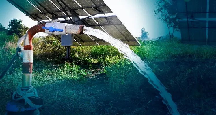 WEG’s new ADV200-SP solar pump drive converts electrical energy supplied by a photovoltaic (PV) panel into mechanical energy. (Image source: WEG)