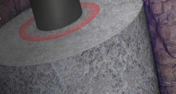 Picture of well cement